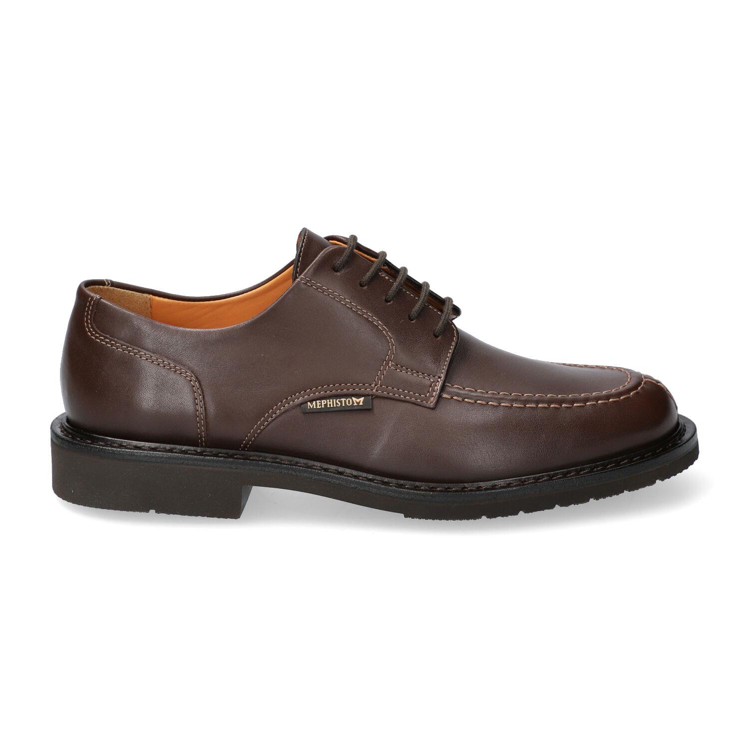 lacets homme modèle Phoebus Cuir Brun Foncé - Mephisto